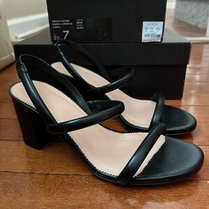 J. Crew Black Strappy Heels